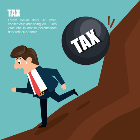 tax time design, vector illustration eps10 graphicのイラスト素材