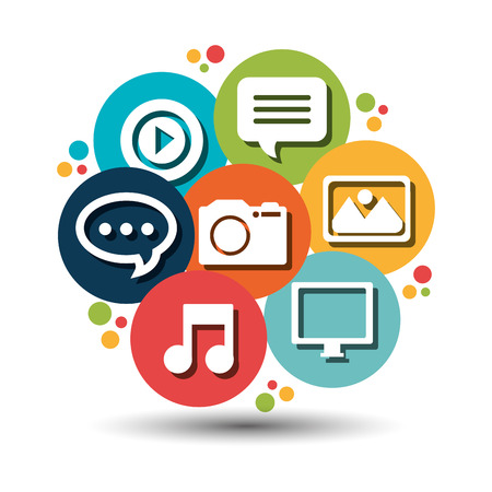 social network design, vector illustration eps10 graphicのイラスト素材