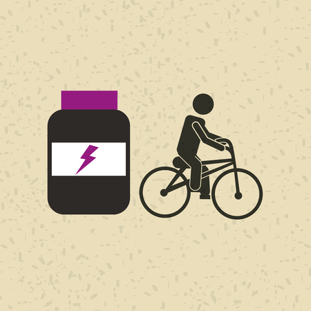 fitness lifestyle design, vector illustration eps10 graphicのイラスト素材