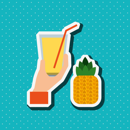 healthy drink design, vector illustration eps10 graphicのイラスト素材
