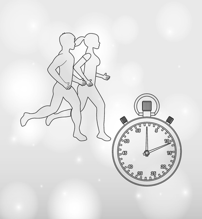 fitness lifestyle design, vector illustration eps10 graphicのイラスト素材