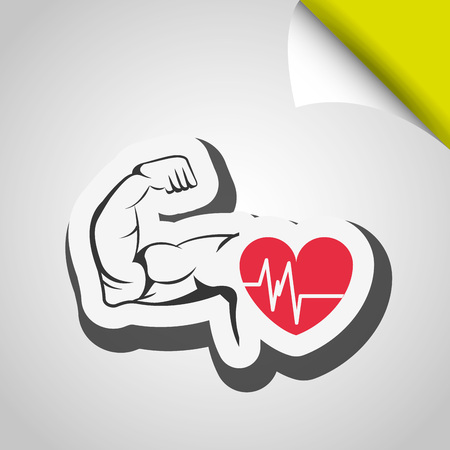 fitness lifestyle design, vector illustration eps10 graphicのイラスト素材