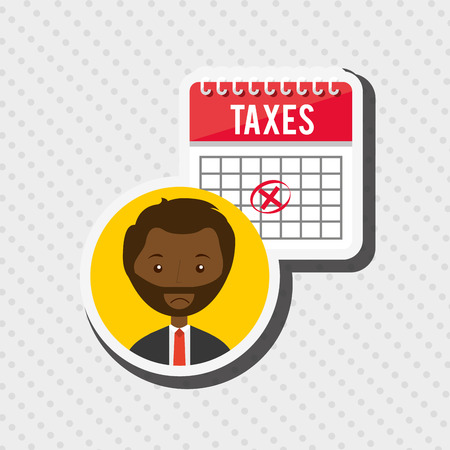 tax time design, vector illustration  graphicのイラスト素材