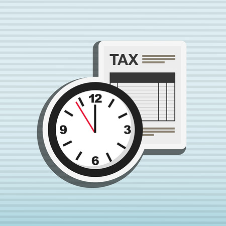 tax time design, vector illustration eps10 graphicのイラスト素材