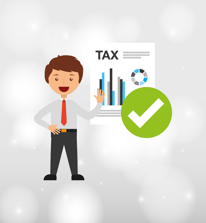 tax time design, vector illustration eps10 graphicのイラスト素材