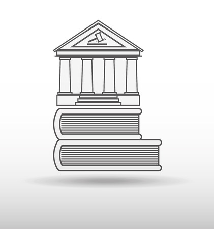 justice flat icon design, vector illustration eps10 graphicのイラスト素材