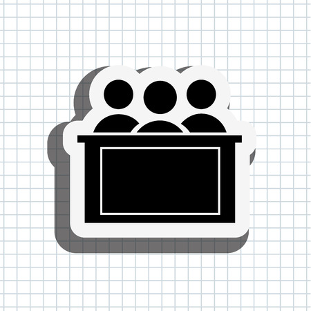 justice flat icon design, vector illustration eps10 graphicのイラスト素材