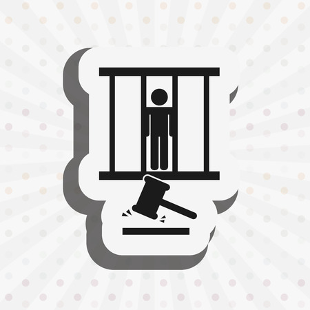 justice flat icon design, vector illustration eps10 graphicのイラスト素材