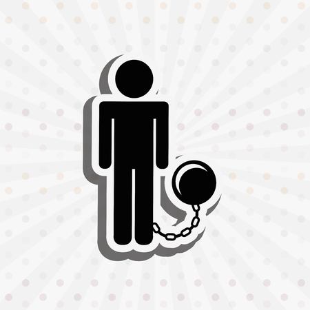 justice flat icon design, vector illustration eps10 graphicのイラスト素材