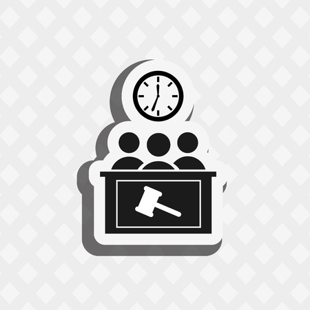 justice flat icon design, vector illustration eps10 graphicのイラスト素材