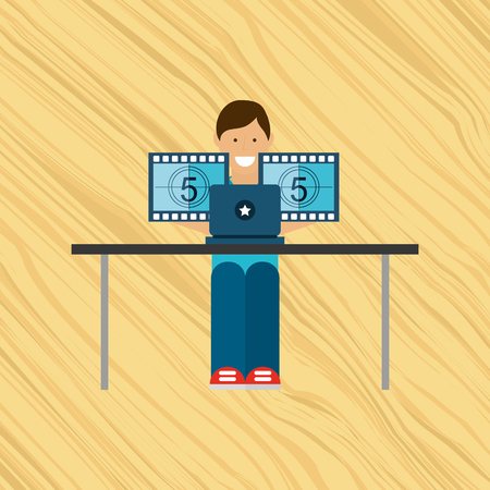 online cinema  design, vector illustration eps10 graphicのイラスト素材