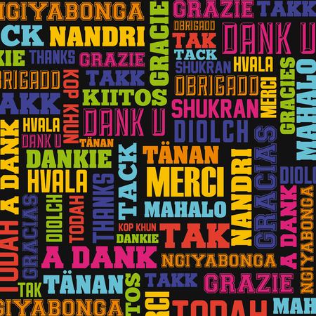 thank you card design, vector illustration eps10 graphicのイラスト素材