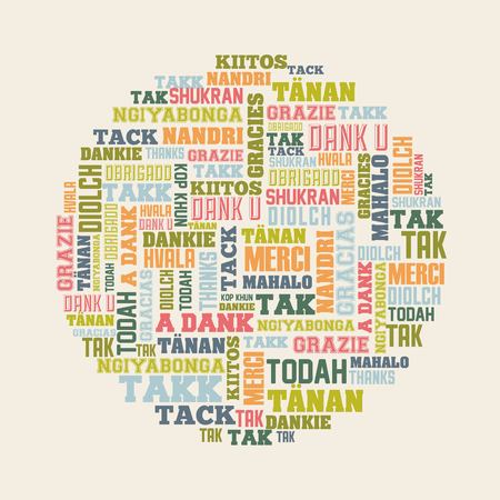 thank you card design, vector illustration eps10 graphicのイラスト素材