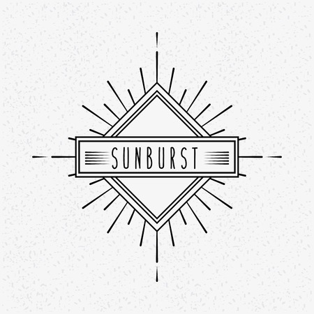 sunburst frame design, vector illustration eps10 graphicのイラスト素材