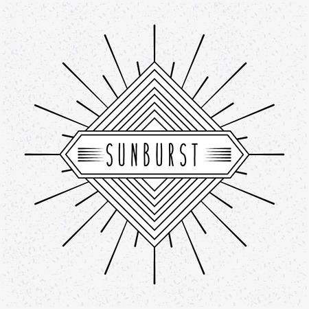 sunburst frame design, vector illustration eps10 graphicのイラスト素材