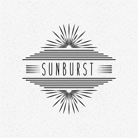 sunburst frame design, vector illustration eps10 graphicのイラスト素材