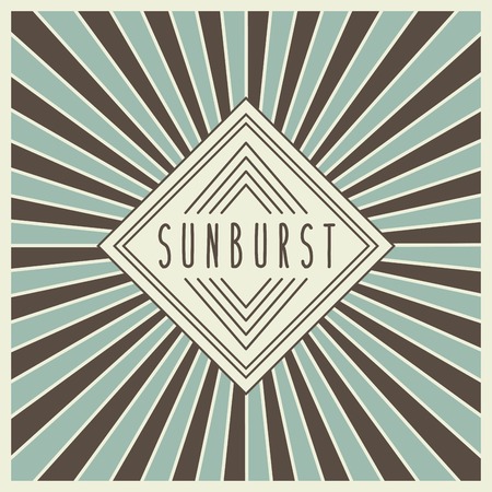 sunburst frame design, vector illustration eps10 graphicのイラスト素材