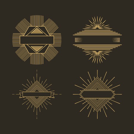 sunburst frame design, vector illustration eps10 graphicのイラスト素材
