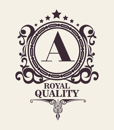 emblem royal quality design, vector illustration eps10 graphicのイラスト素材