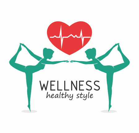 wellness healthy style  design, vector illustration eps10 graphicのイラスト素材