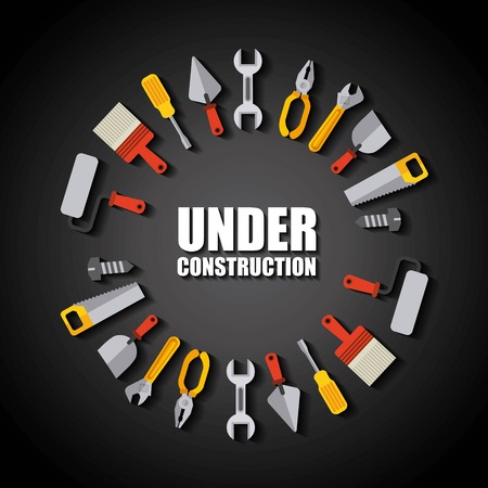 Under construction design, vector illustration eps10 graphicのイラスト素材