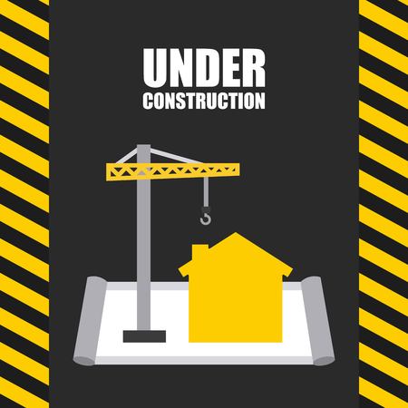Under construction  design, vector illustration eps10 graphicのイラスト素材