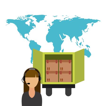 delivery service design, vector illustration eps10 graphicのイラスト素材