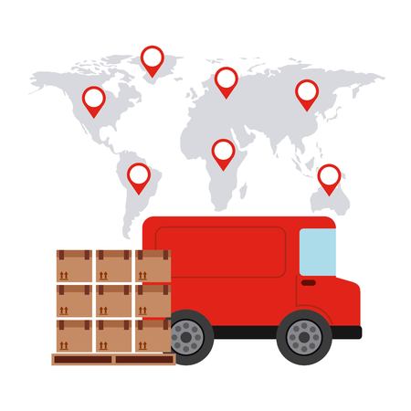 delivery service design, vector illustration eps10 graphicのイラスト素材