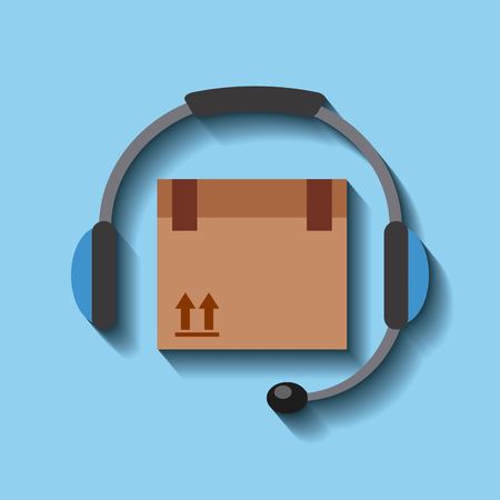 delivery service design, vector illustration eps10 graphicのイラスト素材