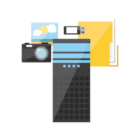 data storage design, vector illustration eps10 graphicのイラスト素材