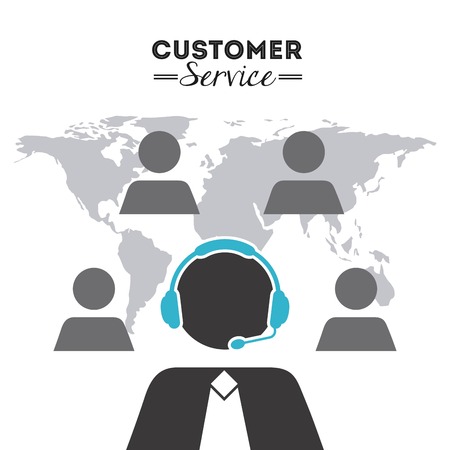 customer service  design, vector illustration eps10 graphicのイラスト素材