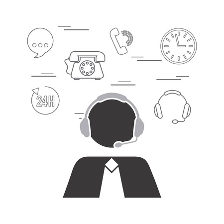 customer service  design, vector illustration eps10 graphicのイラスト素材