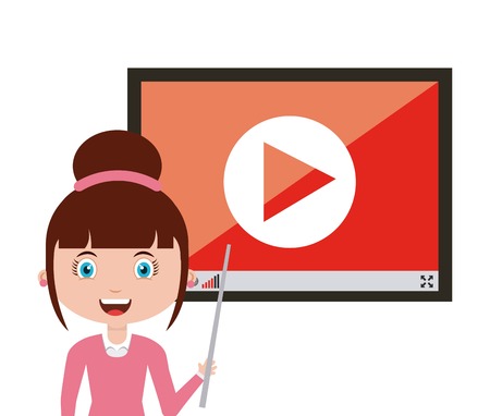 teacher classroom design, vector illustration eps10 graphicのイラスト素材