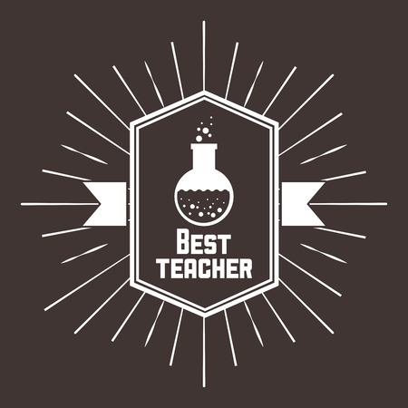 best teacher  design, vector illustration eps10 graphicのイラスト素材