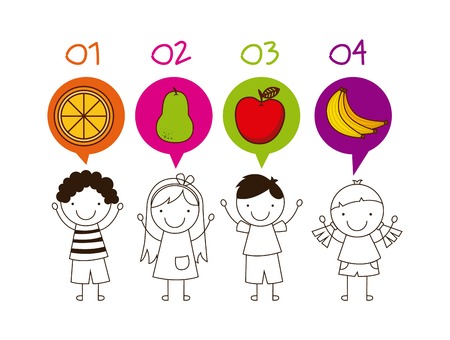 healthy food design, vector illustration eps10 graphicのイラスト素材