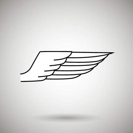 wings icon design, vector illustration eps10 graphicのイラスト素材