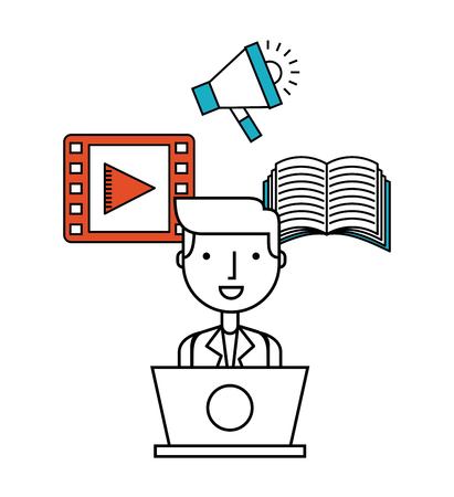 social media design, vector illustration eps10 graphicのイラスト素材