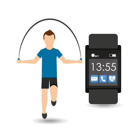 wearable technology design, vector illustration eps10 graphicのイラスト素材