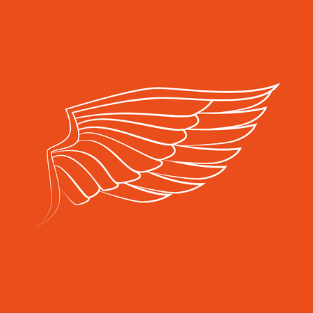 wings icon design, vector illustration eps10 graphicのイラスト素材