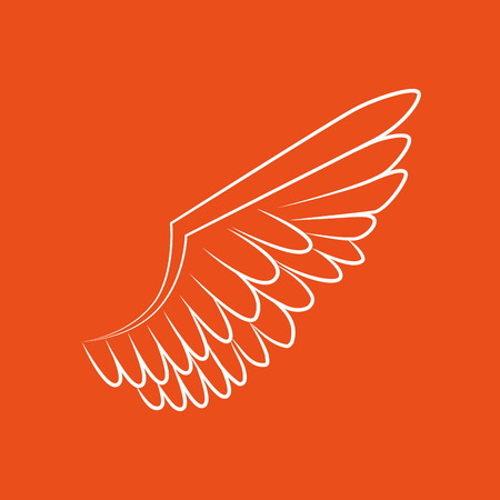 wings icon design, vector illustration eps10 graphicのイラスト素材