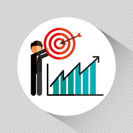 successful businessman design, vector illustration eps10 graphicのイラスト素材