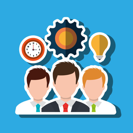 business people  design, vector illustration eps10 graphicのイラスト素材