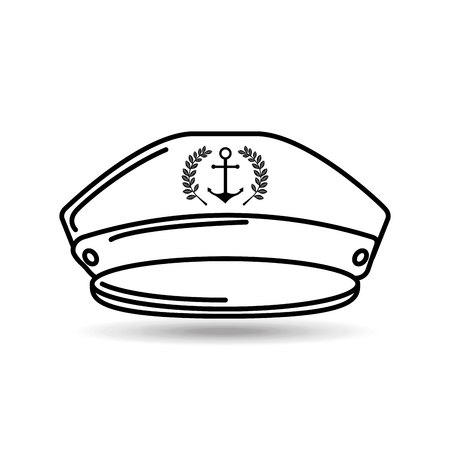 sea flat icon designのイラスト素材