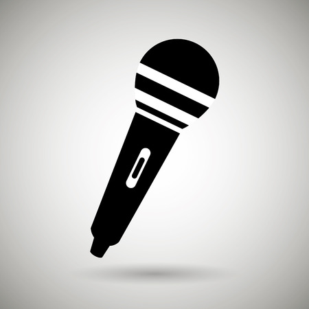 microphone icon design, vector illustration eps10 graphicのイラスト素材