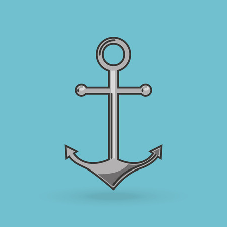 sea flat icon design, vector illustration eps10 graphicのイラスト素材