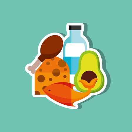 food icon design, vector illustration eps10 graphicのイラスト素材
