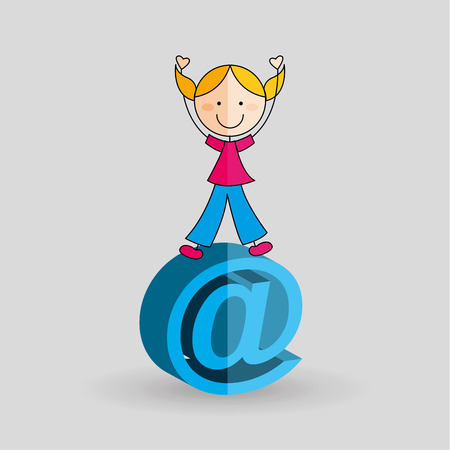 school students design, vector illustration eps10 graphicのイラスト素材
