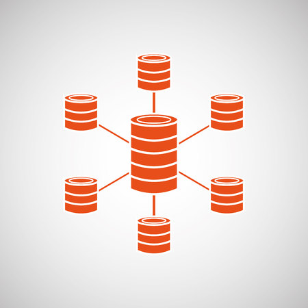 data center design, vector illustration eps10 graphicのイラスト素材