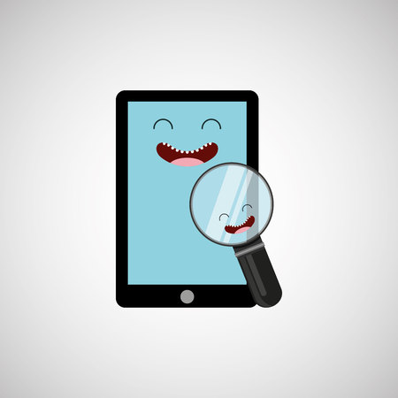 device electronic character designのイラスト素材