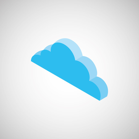 cloud  isometrics designのイラスト素材